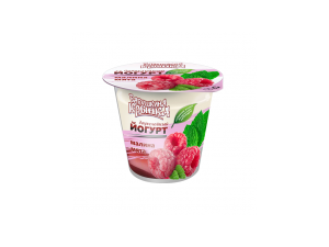 Йогурт двухслойный «Бабушкина крынка», малина, мята 2% 200 г