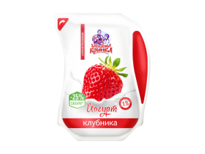 Йогурт питьевой «Бабушкина крынка» клубника, 1%, 800 мл