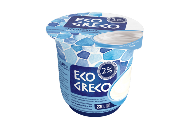 Йогурт «Греческий», «Eco Greco», 2% 230 г