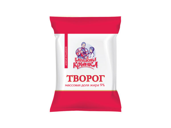 Творог м.д.ж. 9%, 200 г ТЗ «Бабушкина крынка»