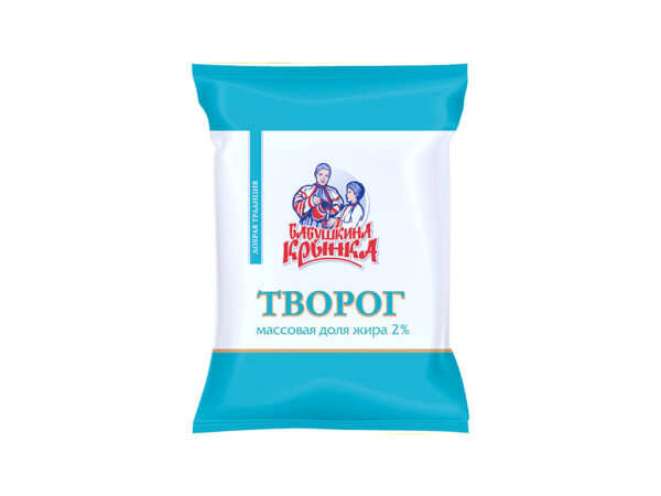 Творог м.д.ж. 2%, 200 г ТЗ «Бабушкина крынка»